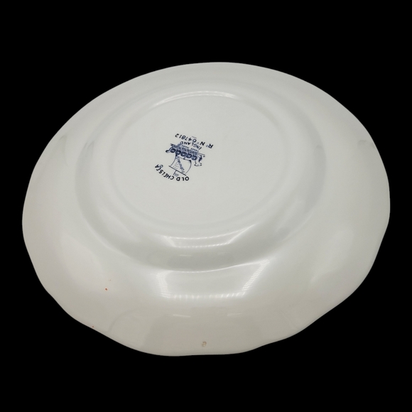 Old Chelsea Furnivals Plate Blue Birds Flowers Retired England - Picture 5 of 7